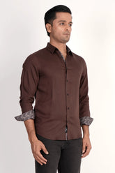 Mens Casual Shirt (Dk. Brown)